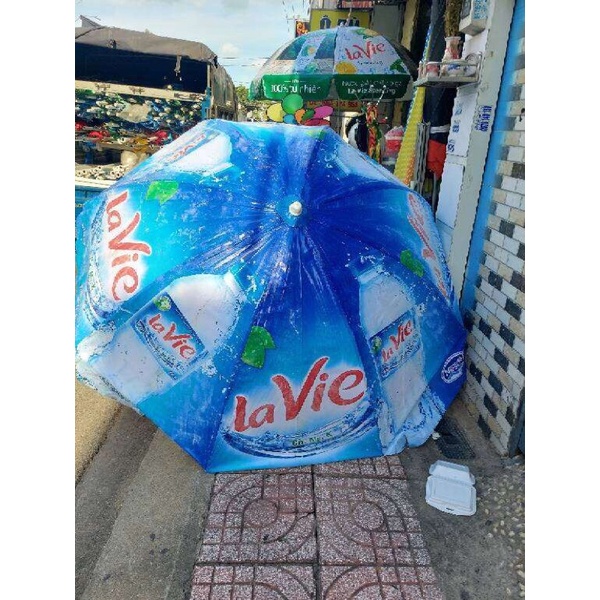 Ô dù qc 247 chính tâm tròn rộng 2m4 cao 2m5bán hàng ,Dù Cafe bán hàng