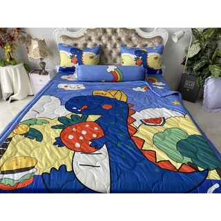 BỘ DRAP GỐI DRAP THUN Ý 5D CAO CẤP