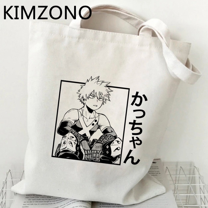Túi xách mua sắm có thể gập lại in hình My Hero Academia Bakugo