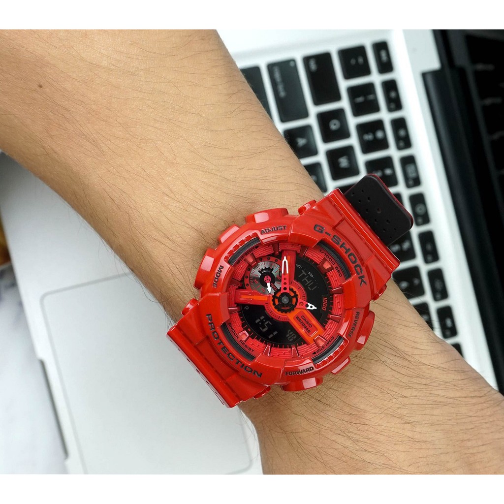 Đồng hồ nam Casio G Shock GA-110LPA-4ADR Dây Nhựa Màu Đỏ - Chống Nước 200m