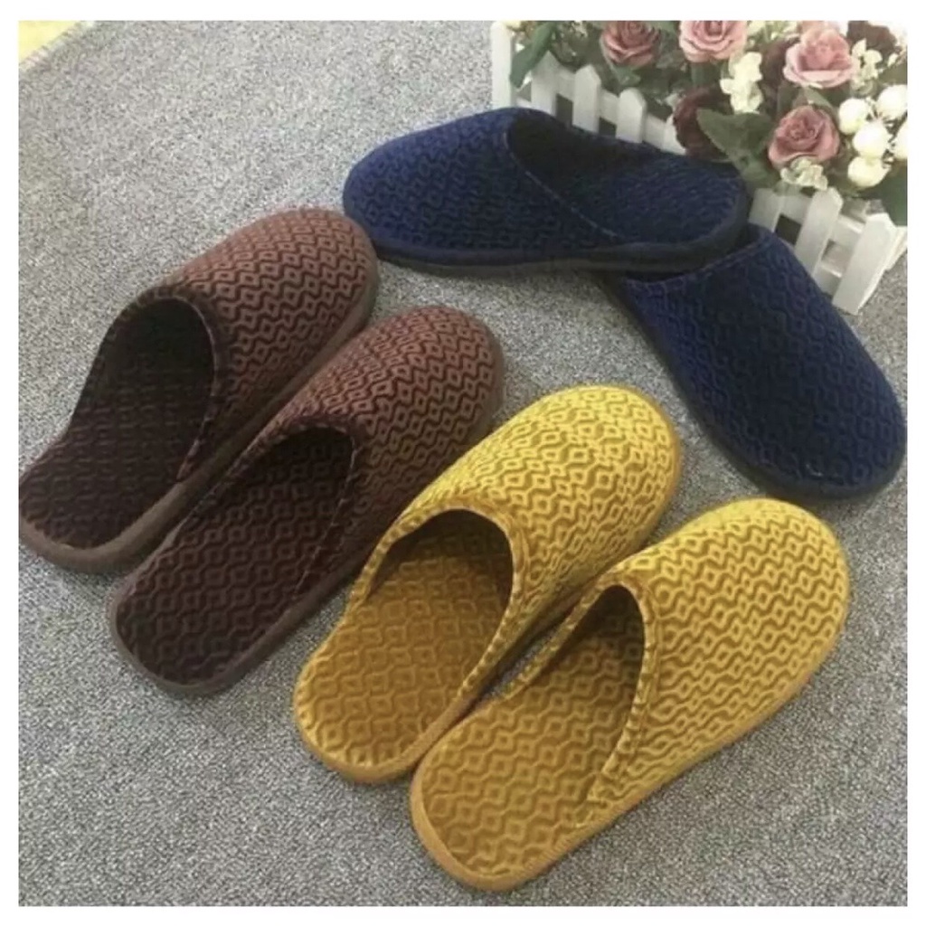 Dép đi trong nhà mùa đông sục đi trong nhà lót lông mềm mịn( Màu trơn) Dép cho Nam nữ