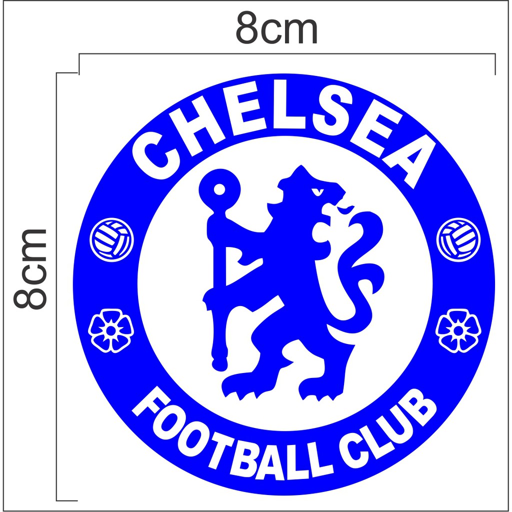 Hình dán logo chelsea đẹp mắt cao cấp