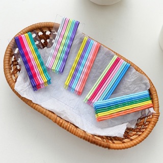 (CÓ SẴN) Set 10 chiếc kẹp tăm nhiều màu Hàn Quốc