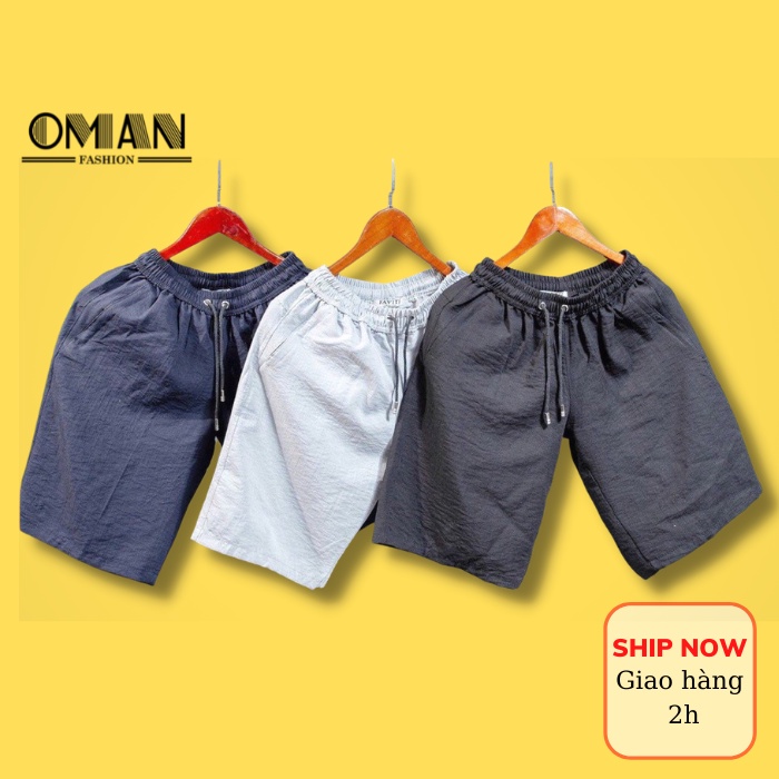 Quần đùi đũi nam, quần short nam mặc hè mát nhẹ - OMAN QS80