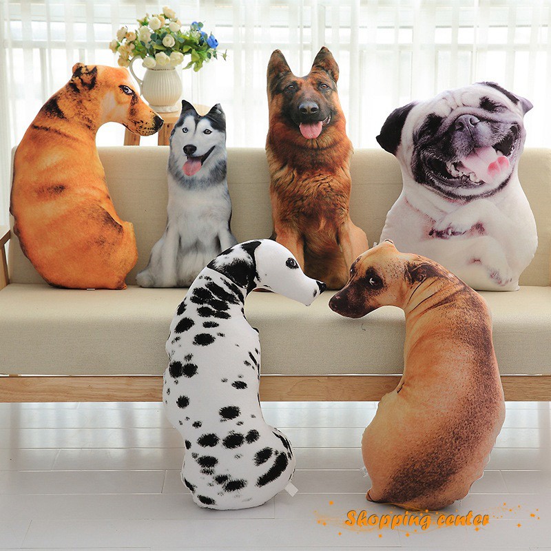 Gối trang trí ghế sofa hình chú chó 3D dễ thương
