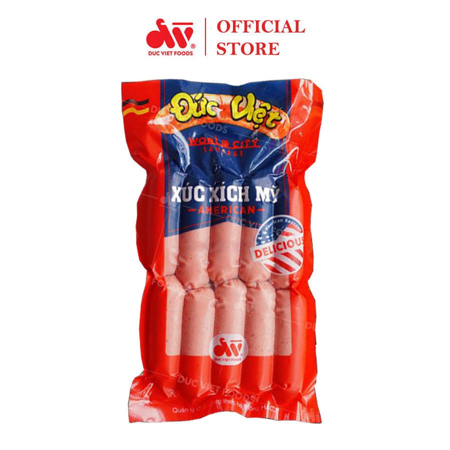 (Giao Nội Thành Hà Nội) Xúc Xích Đức Việt Dòng Mỹ 10 Chiếc | Túi 500Gr Và 200Gr
