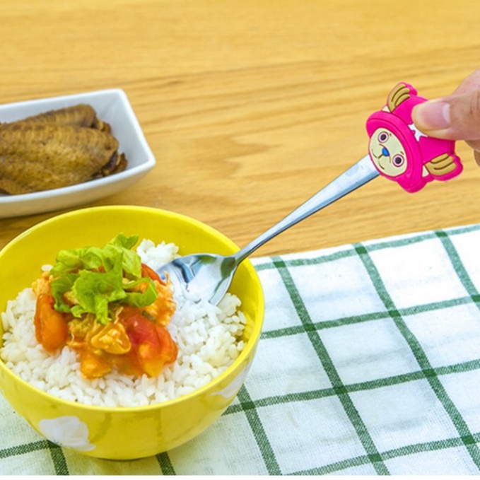 Thìa silicon hoạt hình xinh xắn, dễ thương cho bé DUASHOP