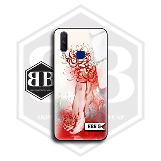 Ốp lưng kính cường lực hoa bỉ ngạn cho Vivo Y11 Y12 Y15 Y17 / U10 / Y3