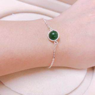 Lắc tay bạc mix đá phong thủy