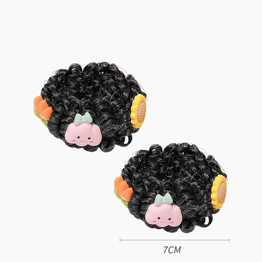 QQMALL Tóc Giả Xoăn Phong Cách Hàn Quốc Dễ Thương Sáng Tạo Cho Bé Gái