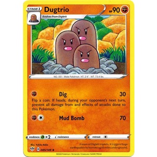 Thẻ Bài Pokemon Dugtrio - 085/189 - Uncommon