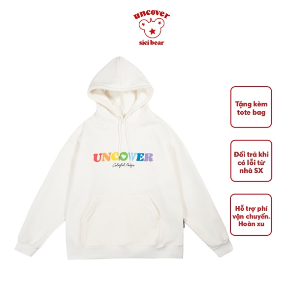 Áo Hoodie Uncover Basic V2 ( Trắng )