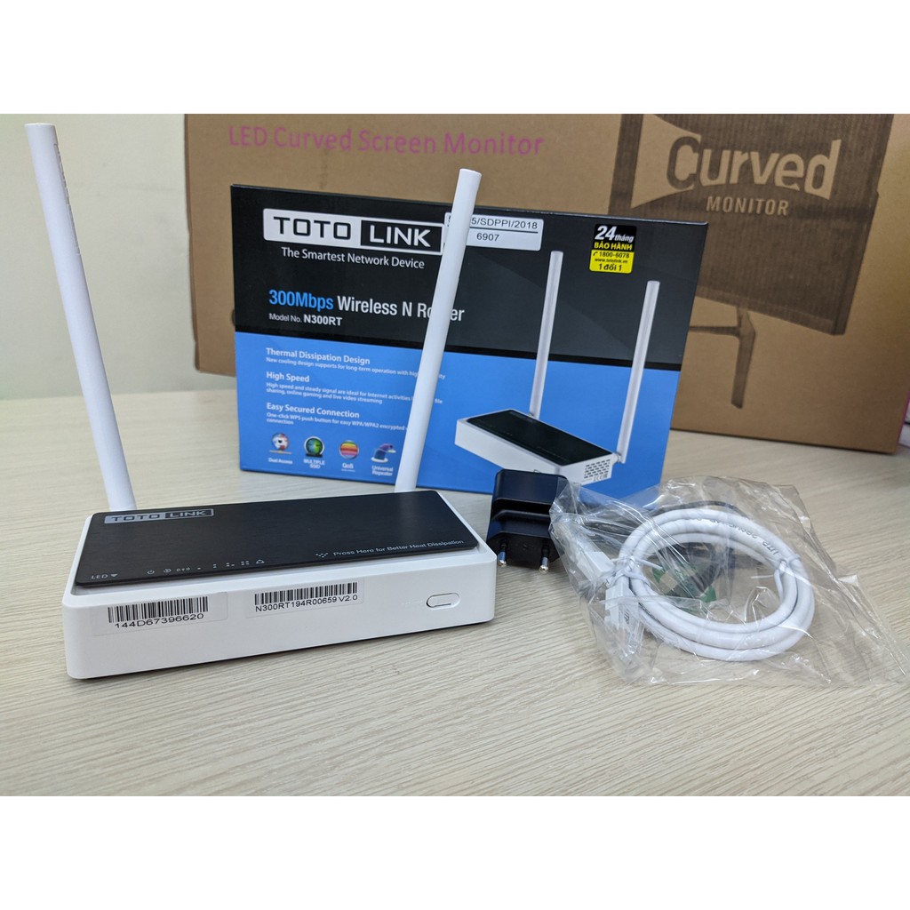 Router Wi-Fi chuẩn N 300Mbps TOTOLINK N300RT - Chính hãng BH 24 tháng