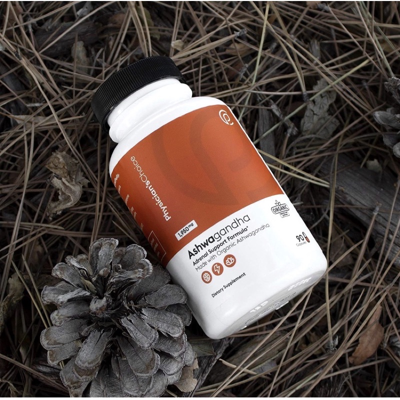 Viên nhân sâm hữu cơ liều cao Ấn Độ  Physician's Choice Organic Ashwagandha 1950mg 90v USA
