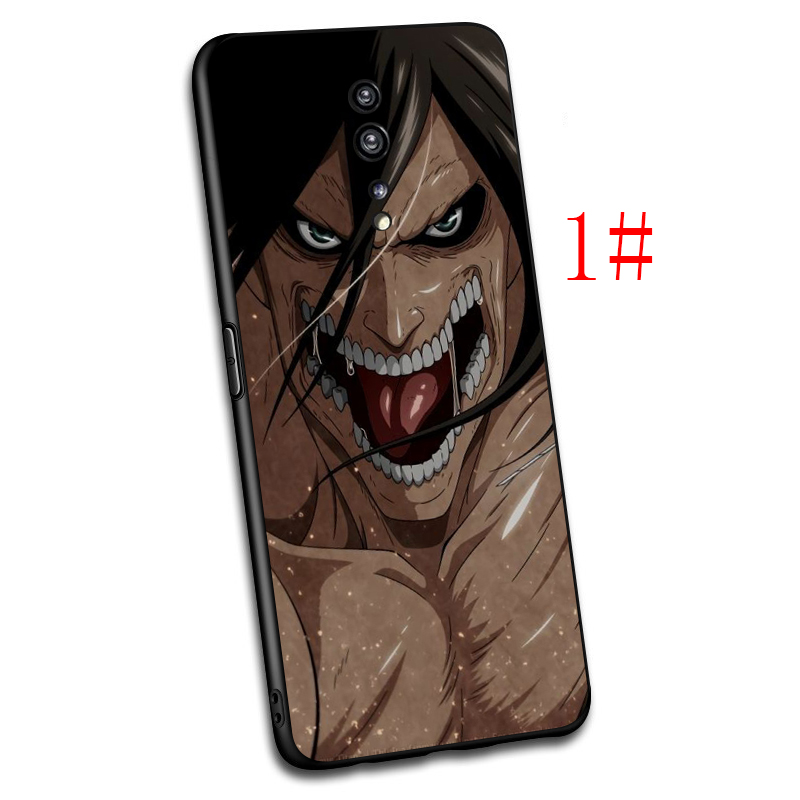 Ốp Lưng Silicone In Hình Attack On Titan Cá Tính Cho Oppo Reno Z 2 2f 2z 10x Ace 3 4 Pro 5 4g