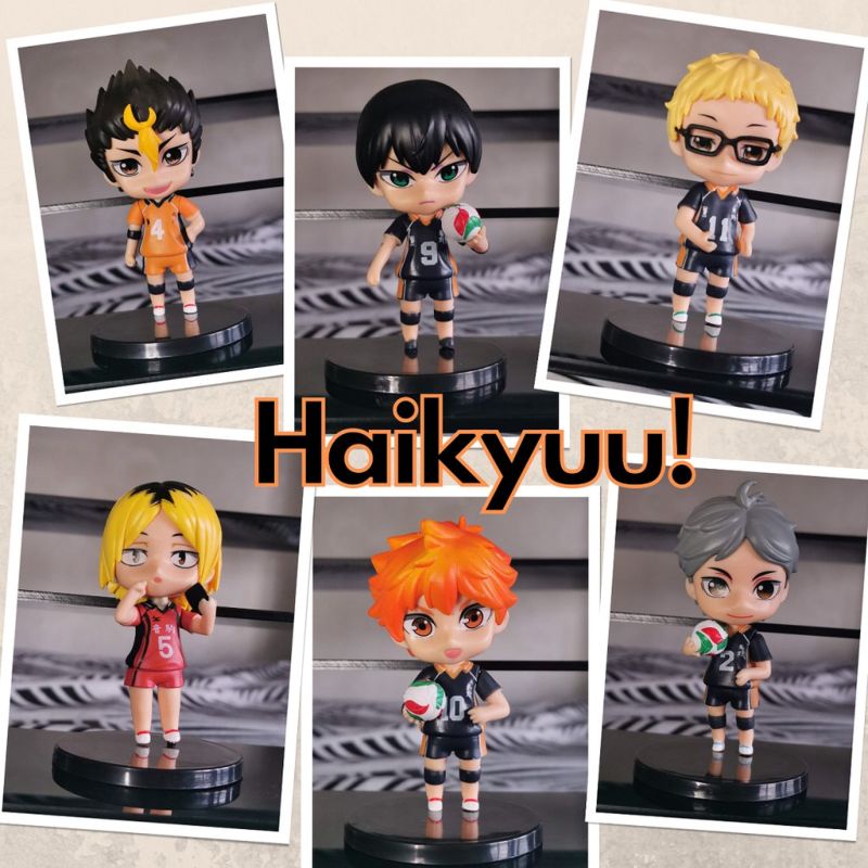 Bán lẻ 9 mô hình Haikyuu Vua bóng chuyền Kageyama Hinata Tsukishima Sugawara Nishinoya Kenma Oikawa Kotaro Atsumu Haikyu
