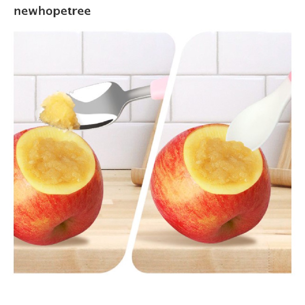 Muỗng Cạo Trái Cây Hai Đầu Viền Cong Dành Cho Bé Mới Sinh