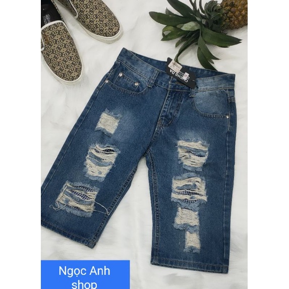 Quần lửng nam vải jean bao đẹp