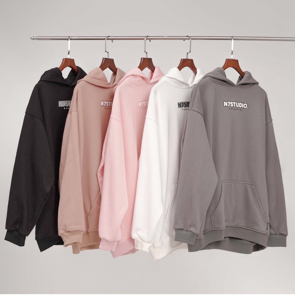 🔥Hot🔥 Áo Khoác Hoodie Nỉ Bông N7 Basic 5 màu cực đẹp Nam nữ unisex