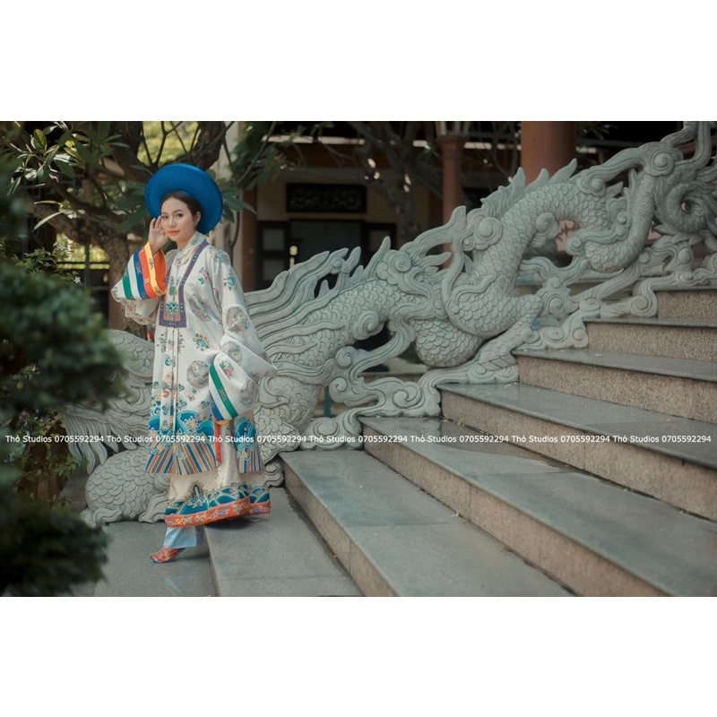 Áo choàng Nhật bình màu trắng