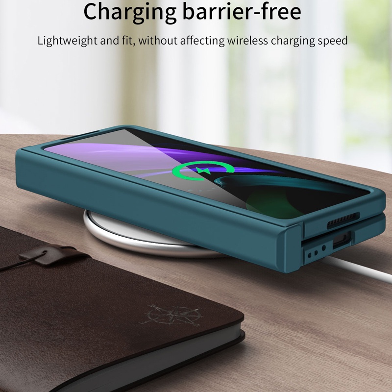 Ốp điện thoại trong suốt chống sốc bảo vệ 360 độ thích hợp cho Samsung Galaxy Z Fold 2 Z Fold 3 5G