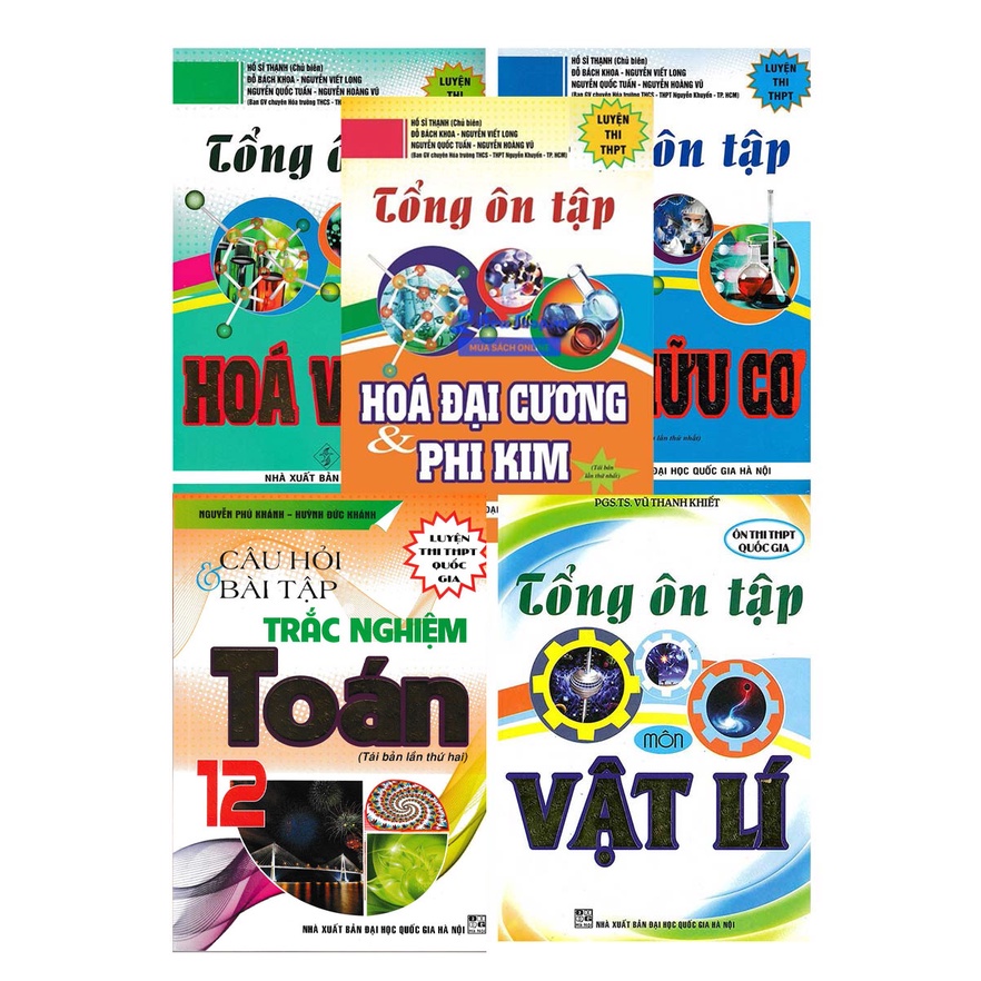 Sách - Combo tổng ôn tập luyện thi tốt nghiệp thpt quốc gia 2021 khối a môn toán , lí , hóa