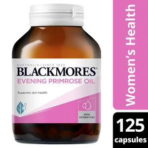 Tinh dầu hoa anh thảo Blackmores Evening primrose oil 125 viên, điều hòa nội tiết, giúp đẹp da, tóc, móng
