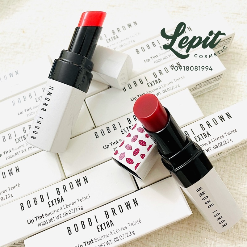 Son dưỡng có màu Bobbi Brown Extra Lip Tint màu Bare Raspberry, Bare Punch, Bare Melon, Bare Pink
