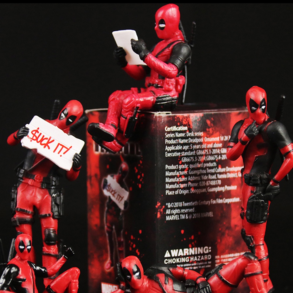 Mô Hình Đồ Chơi Nhân Vật Deadpool Trang Trí Nội Thất Xe Hơi