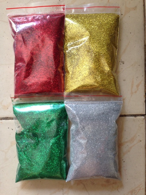 Kim tuyến màu trang trí gói 500 gr -1 kg hàng đẹp các cỡ hạt