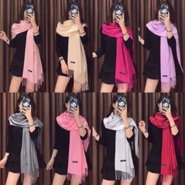 Khăn Cashmere ,Khăn quàng cổ Len dệt kim Thời trang LOẠI 1( 200-70 CM) (thanh lý)