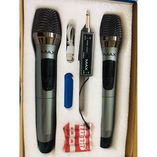 Micro karaoke Max 39 thuộc dòng micro không dây công nghệ mới (combo 2 micro)