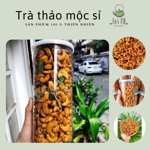 Hạt Điều Rang Tỏi Ớt Hủ 500gr, Loại 1 Nhập Từ Bình Phước
