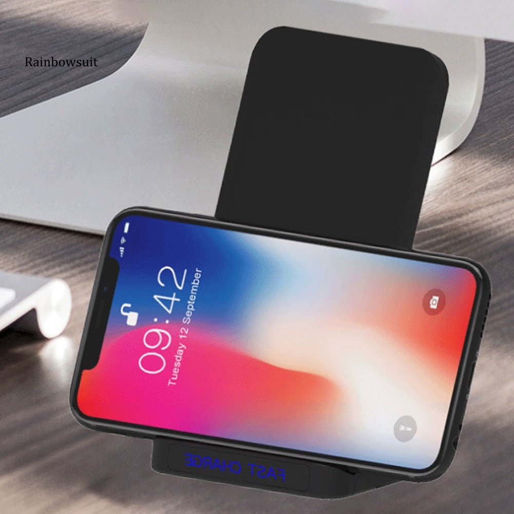 [RB] Desktop Wireless Double Coil Fast Charging Dock Stand Phone Charger for Samsung