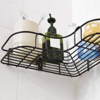 Kệ góc đen dán tường siêu chắc kèm miếng dán