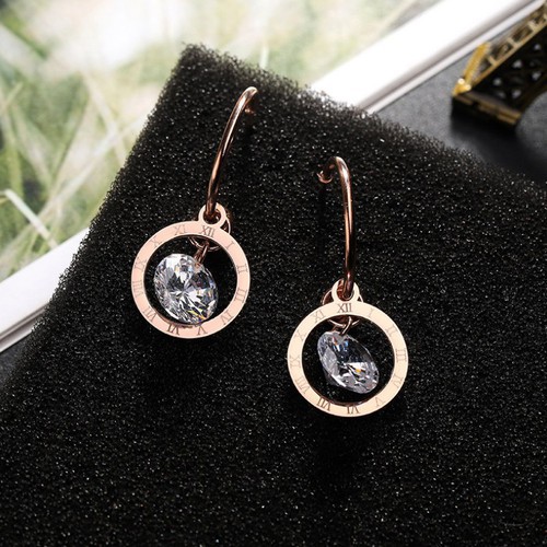 Bông Tai Dự Tiệc Sang Trọng Titan Ko Đen TT 2506