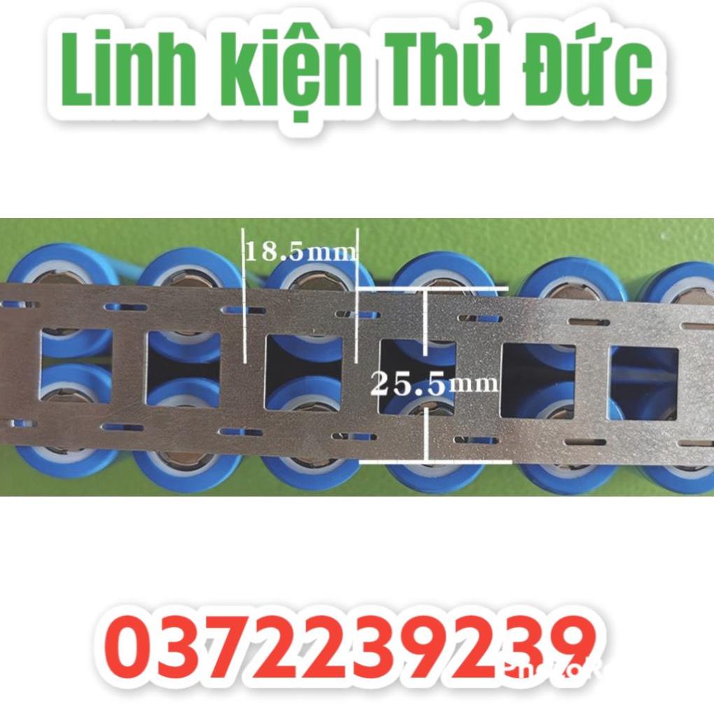 Lktd BN. Kẽm đôi 2 hàng 0.2*25 mm, hàn cell Pin 18650.