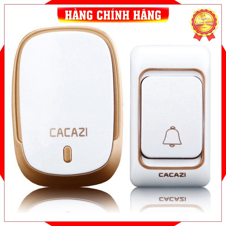 [Hàng loại 1]  Chuông cửa không dây thông minh cacazi k01, báo khách điều khiển từ xa 300m, chống nước cao cấp