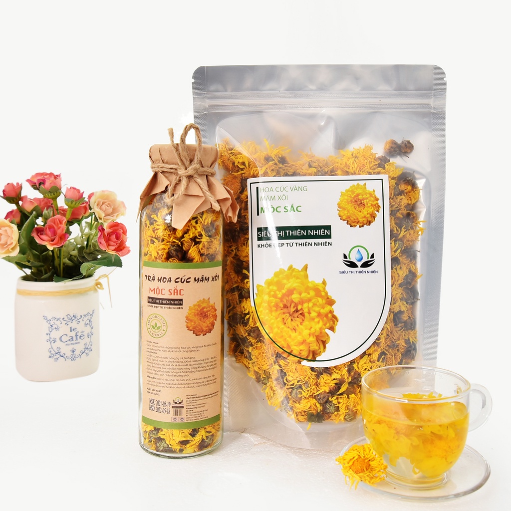 Trà hoa cúc vàng bông(cúc mâm sôi) Mộc Sắc 500g