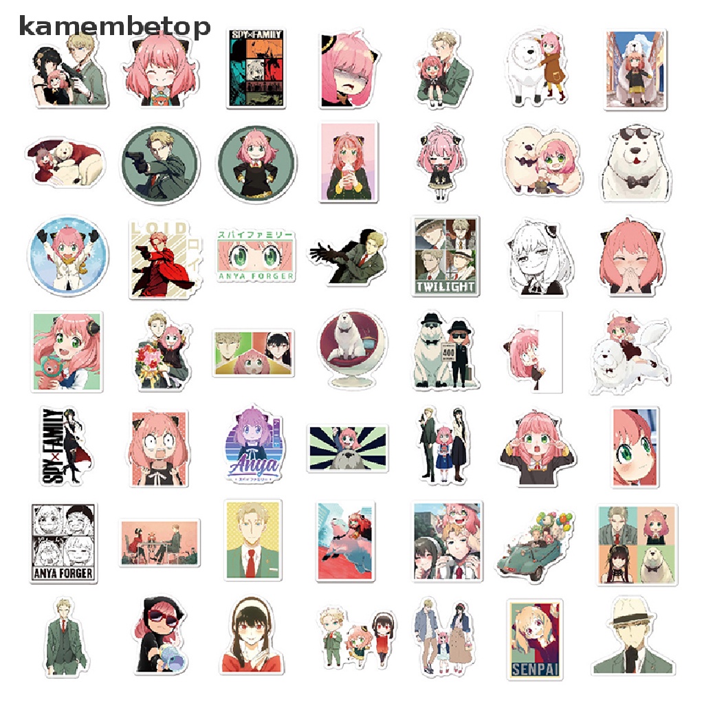 100 Hình dán Nhật Bản Yor Forger Loid Forger Anya manga anime Spy x Family