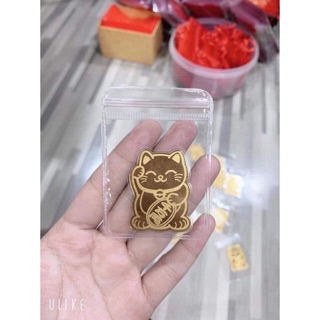 Mèo thần tài mạ vàng