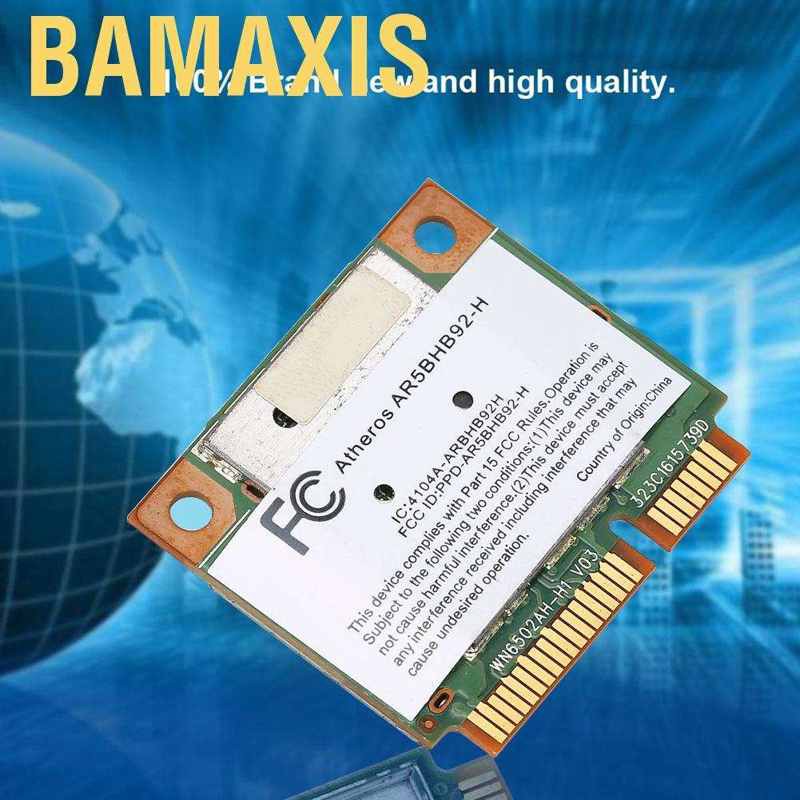 Bamaxis 300Mbps 2.4/5G Mini PCI-E WiFi Wireless Network Card 802.11a/b/g For Laptop FOY