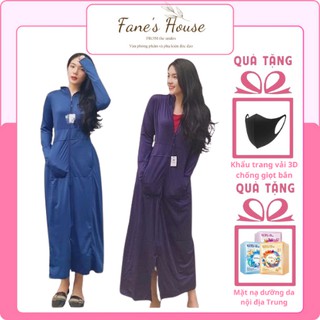 Áo chống nắng nữ cao cấp dáng dài chính hãng GUGEE, áo chống nắng toàn thân nữ vải công nghệ làm mát chống UV khử khuẩn