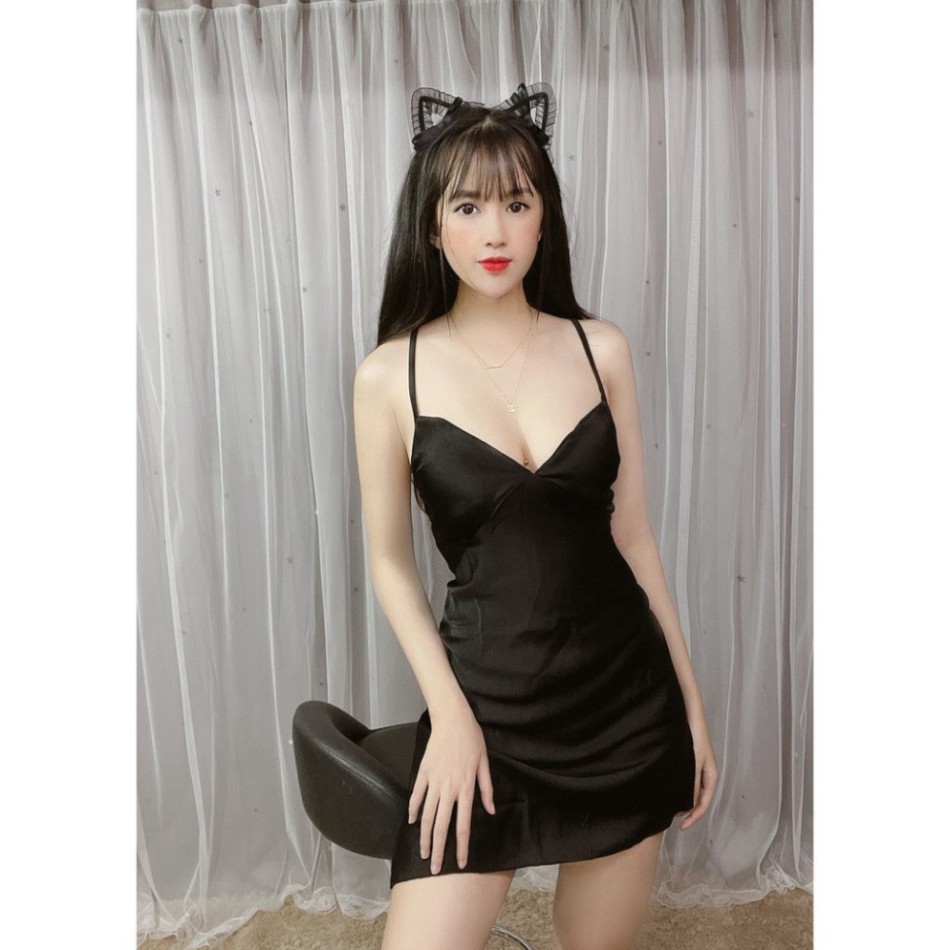 Váy ngủ sexy ❣️FREE SHIP❣️Váy ngủ sexy Lụa cao cấp <57kg <60kg | BigBuy360 - bigbuy360.vn