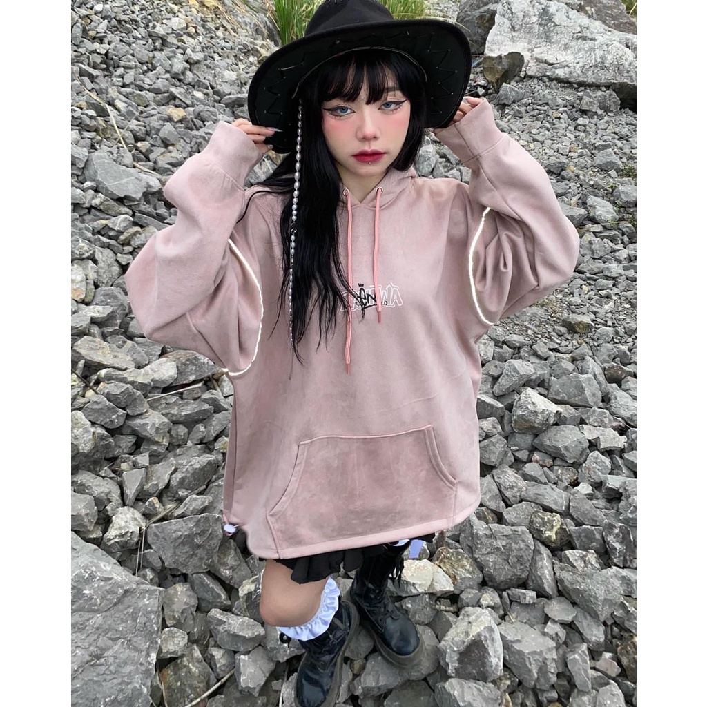 [Chính hãng BANAWA] Áo khoác nỉ hoodie Criminal - Pink
