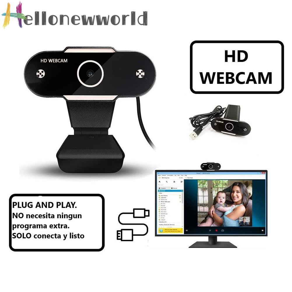 Hellonewworld 720P HD USB 2.0 A Web Camera Live Video Online Microphone Computer PC Webcam