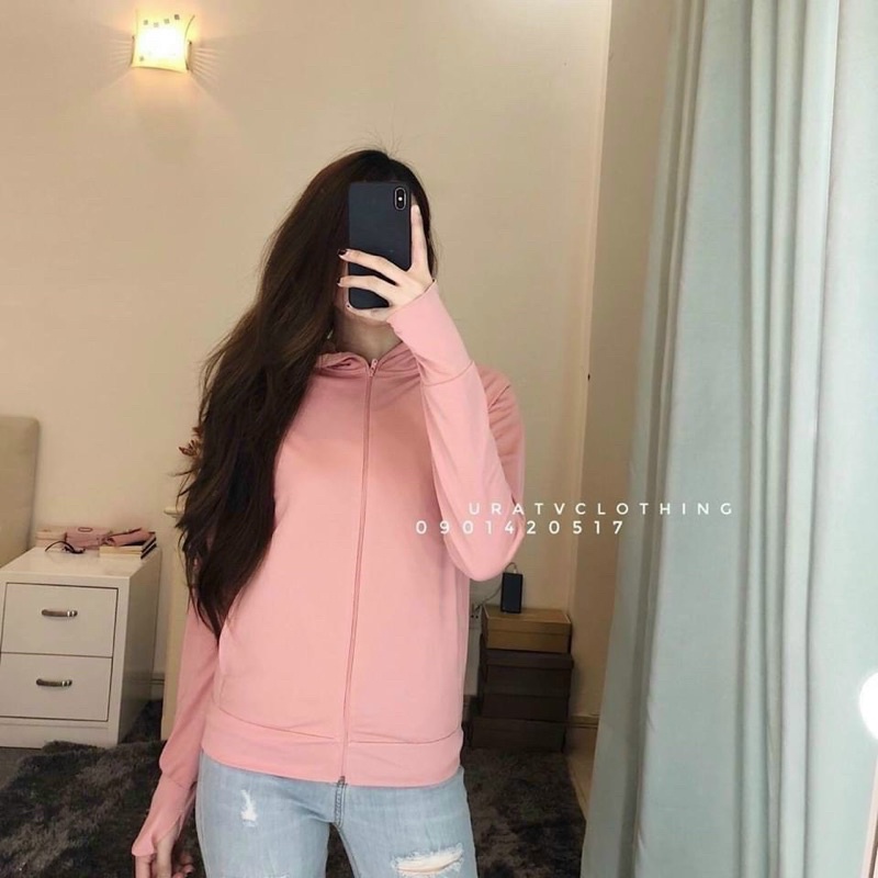 Hàng cao cấp-ÁO CHỐNG NẮNG NỮ GU 2 LỚP VẢI THUN LẠNH Thoáng Mát, Chống Nắng, Chống Tia UV hiệu quả, bảo vệ làn da tối đa
