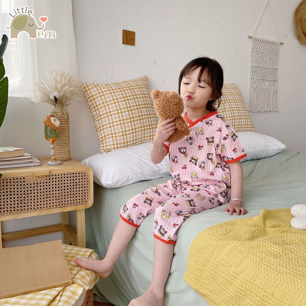 Bộ đồ bé trai/ bé gái cotton xuất Nhật _ Pijama