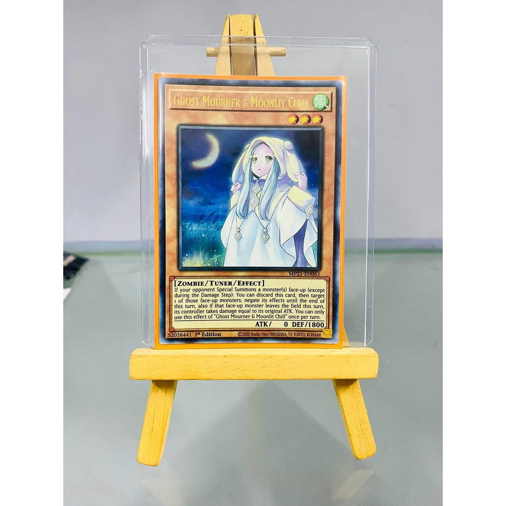 [ Dưa Hấu Yugioh ] Lá bài thẻ bài Ghost Mourner Moonlit Chill – Ultra Rare - Tặng bọc bài nhựa bảo quản