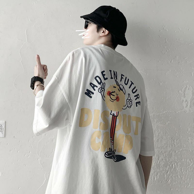 Áo thun tay lỡ G1SHOP vải coton dày dặn, co dãn, form rộng - Future Disout